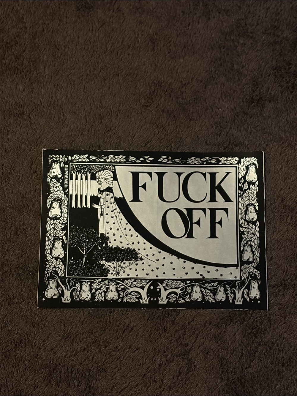 Supreme F*ck Off Sticker SS16